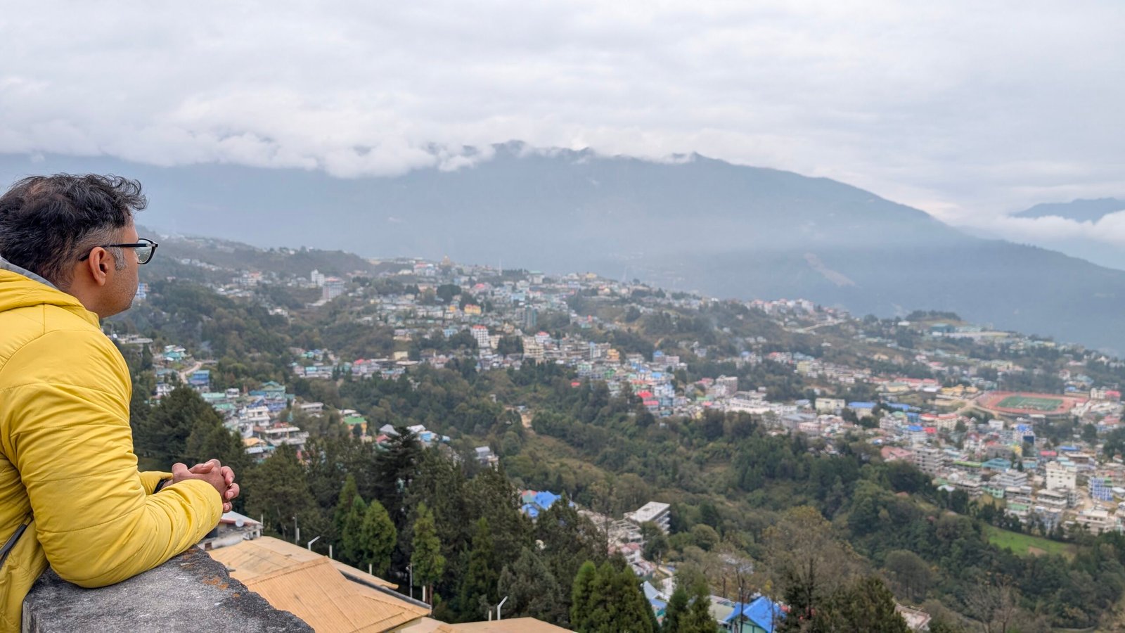 View of Tawang city from Tawang monastery